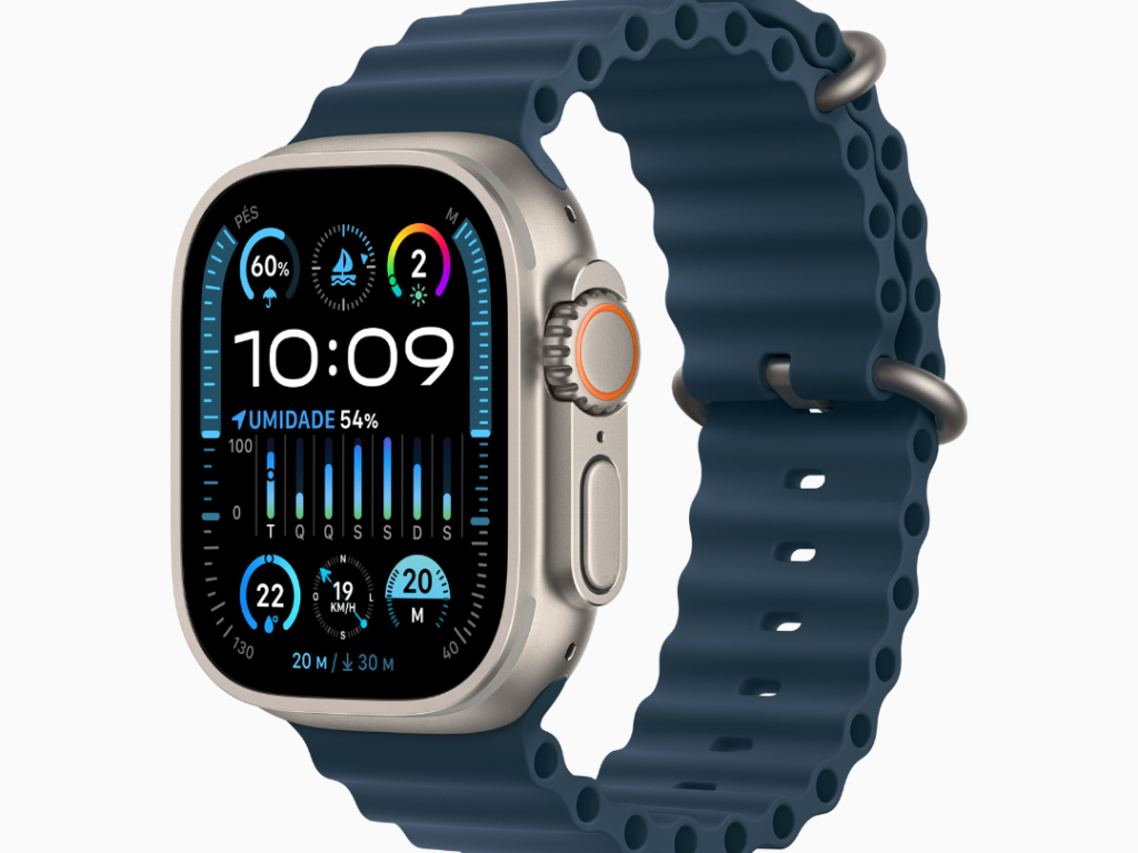 APPLE WATCH ULTRA 2 GPS + CELLULAR, 49MM CASE DE TITANIO COM BLUE OCEAN BAND