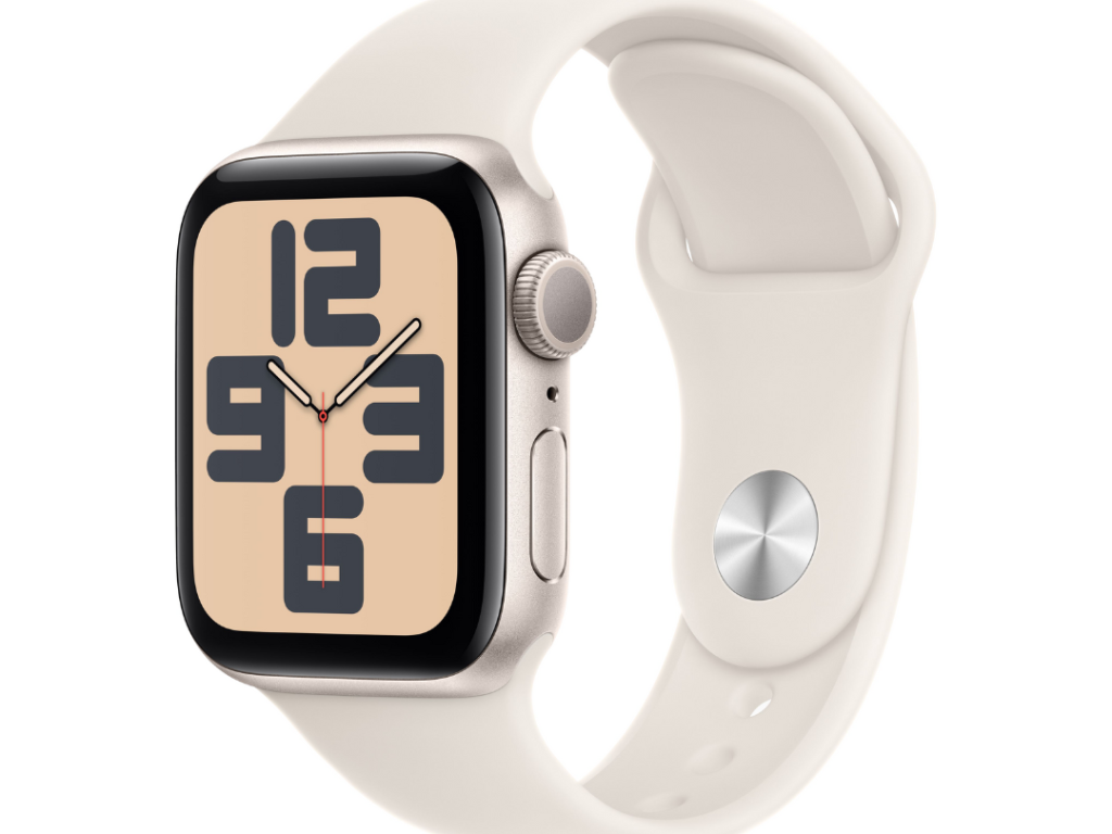 Apple Watch SE GPS - Caixa de Alumínio Estelar - 40 mm - Pulseira Esportiva Estelar