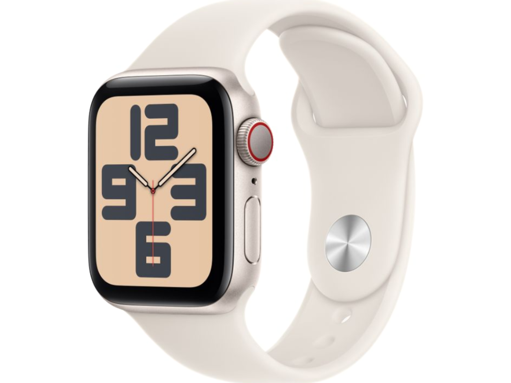 Apple Watch SE GPS + Cellular - Caixa de Alumínio Estelar - 40 mm - Pulseira Esportiva Estelar