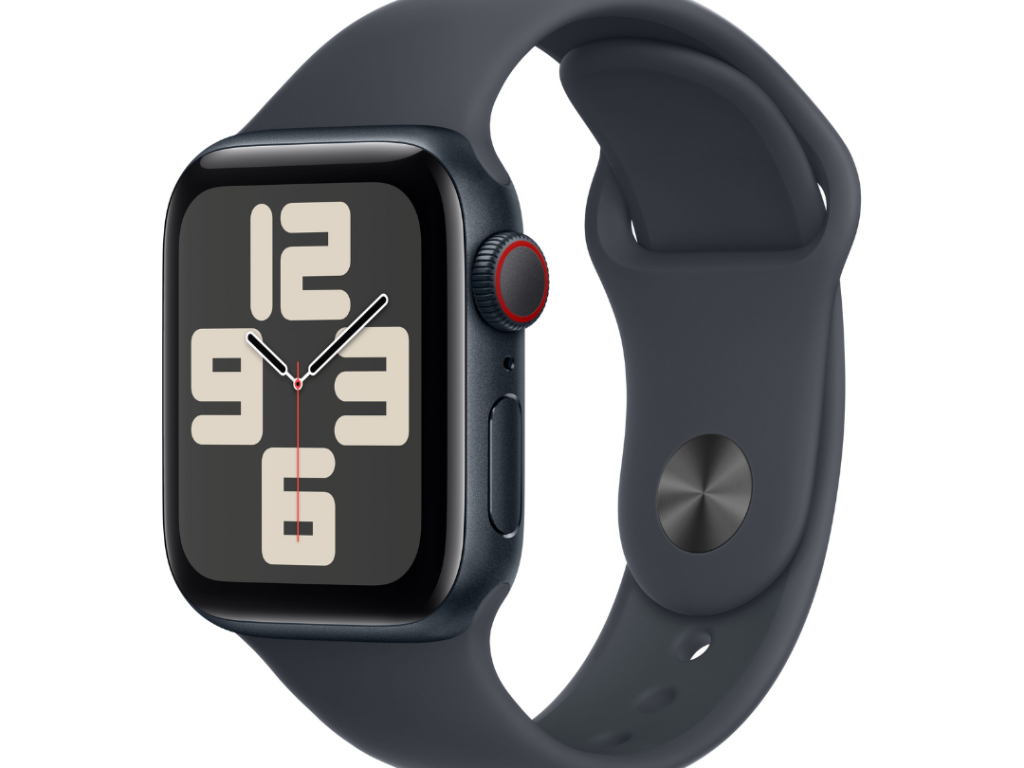 Apple Watch SE GPS + Cellular - Caixa de Alumínio Meia-Noite - 40 mm - Pulseira Esportiva Meia-Noite