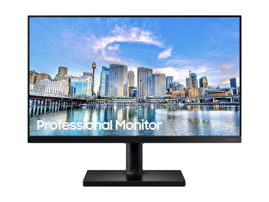 Monitor Profissional Samsung Full HD 24" HDMI, Display Port, Freesync, HAS, Preto, 75Hz, Preto
