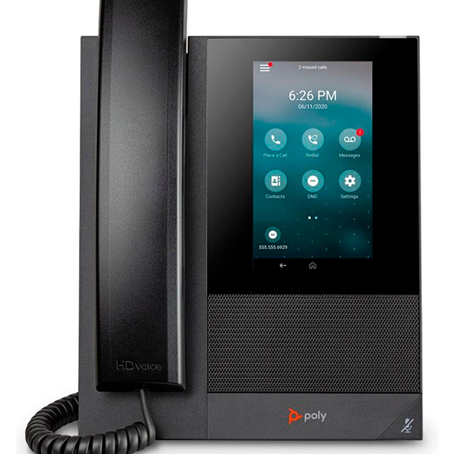 Telefone de Mídia Comercial Poly CCX 400 Com Open SIP e Habilitação para PoE